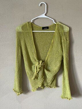 Women's Green Cardigan
